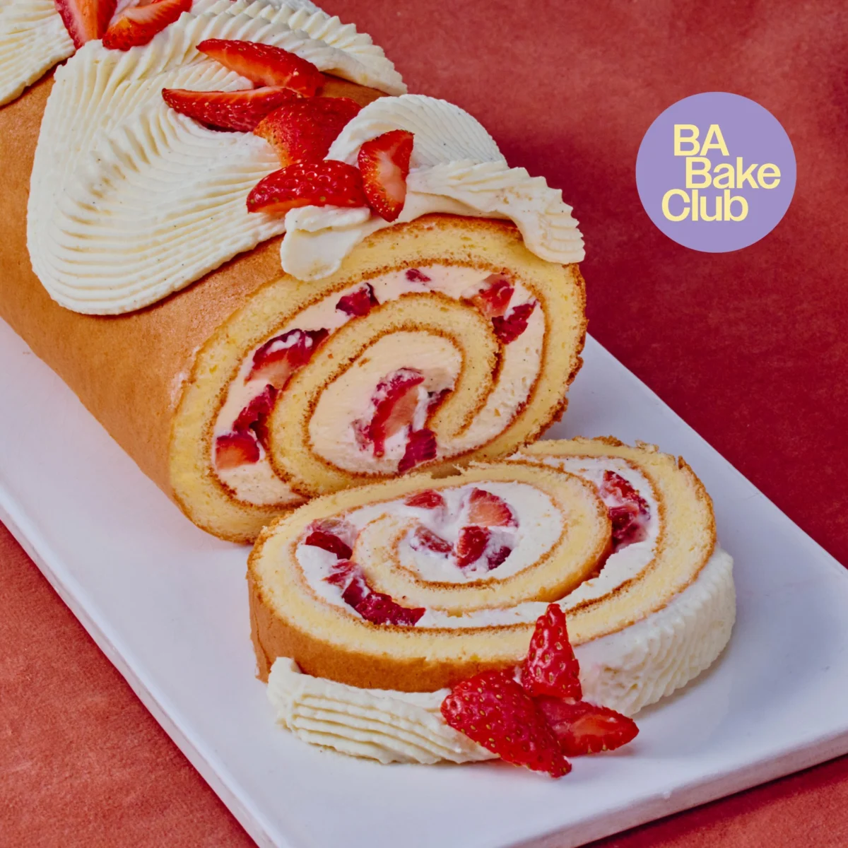Bon Appétit Bake Club Introduces Innovative Technical Modifications to the Traditional Strawberry Shortcake Roll Recipe