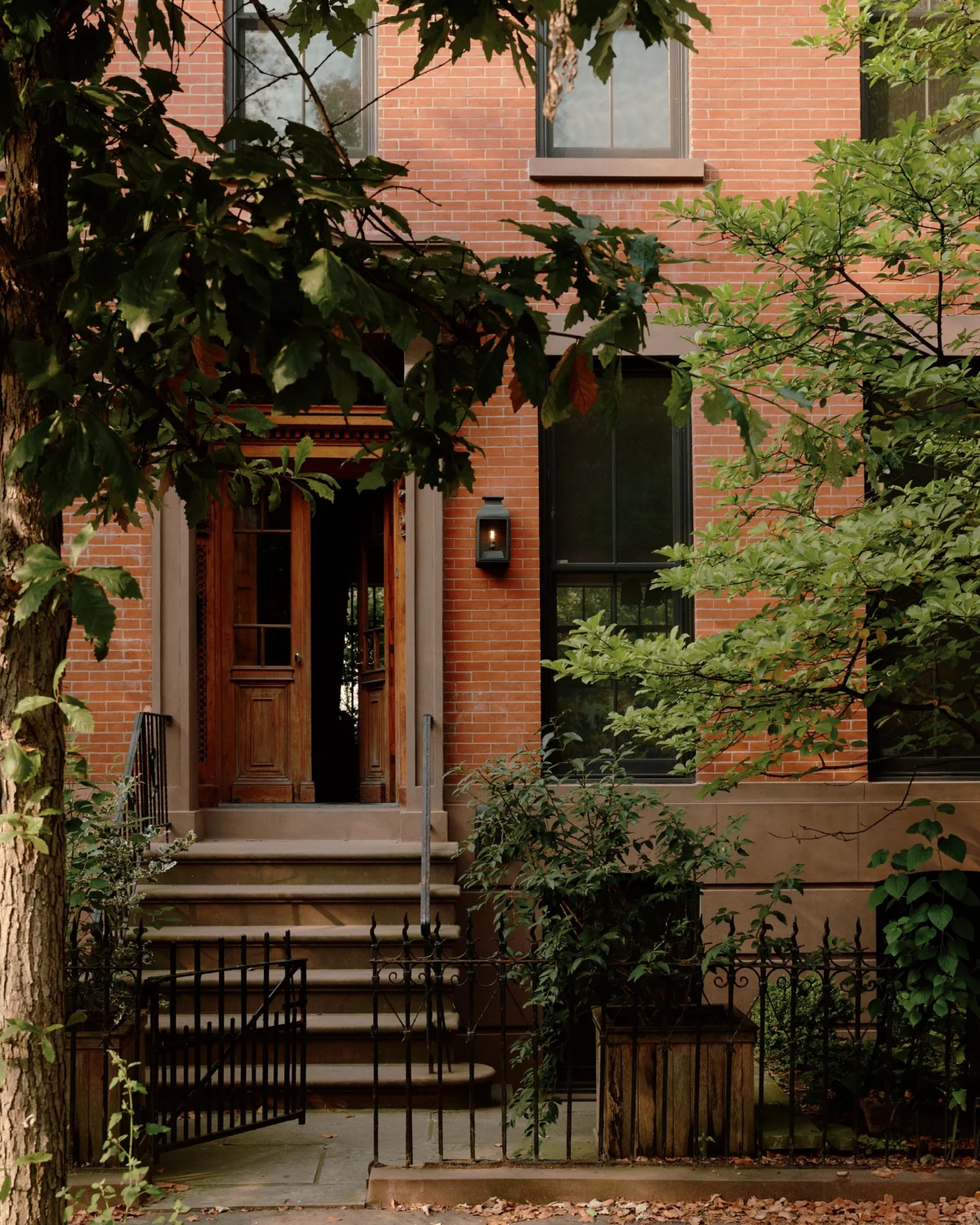 This 1901 Brooklyn Town House Ignores Restraint and Goes All in on British Florals and Color Drenching