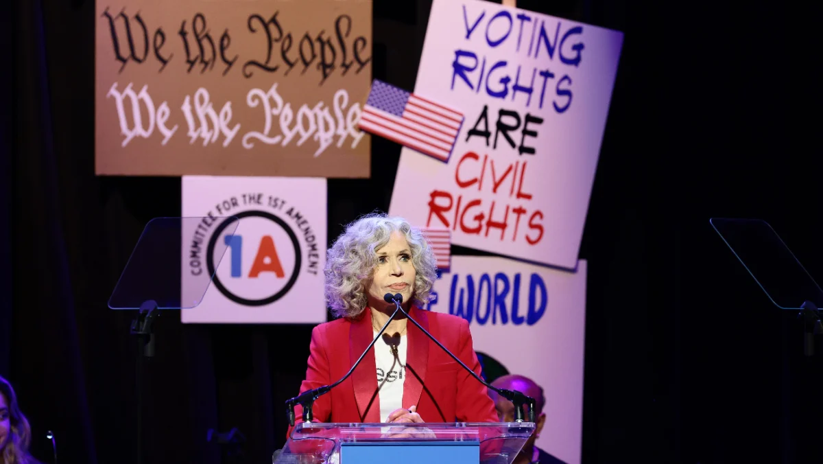 Jane Fonda Champions First Amendment Amidst Renewed Concerns Over Artistic Freedom